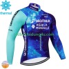 Radtrikot Winter Thermal Fleece Decathlon Ag2R 2024 N001